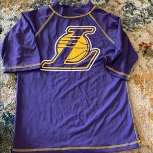Lakers swim shirt